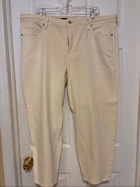 Cream Women's Jeans - Old Navy OG Straight